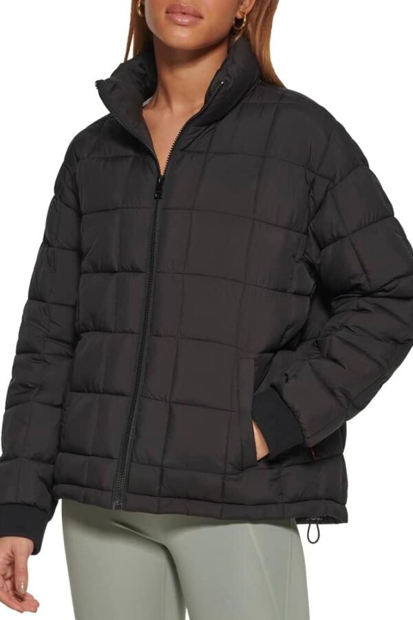 Women Box Quilted Puffer Jacket