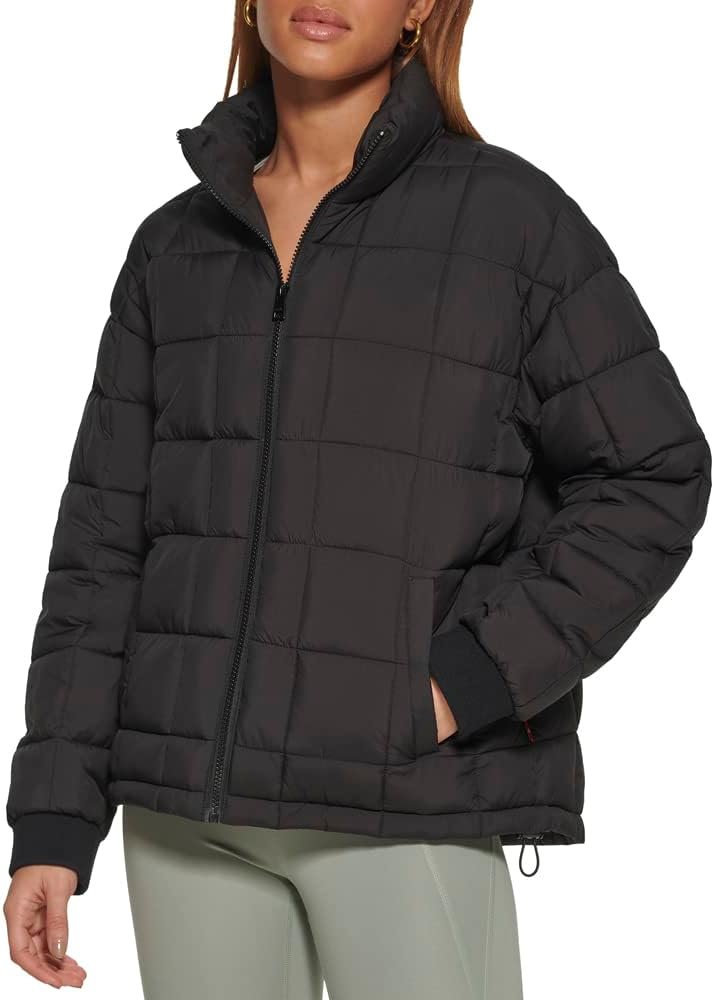 Women Box Quilted Puffer Jacket