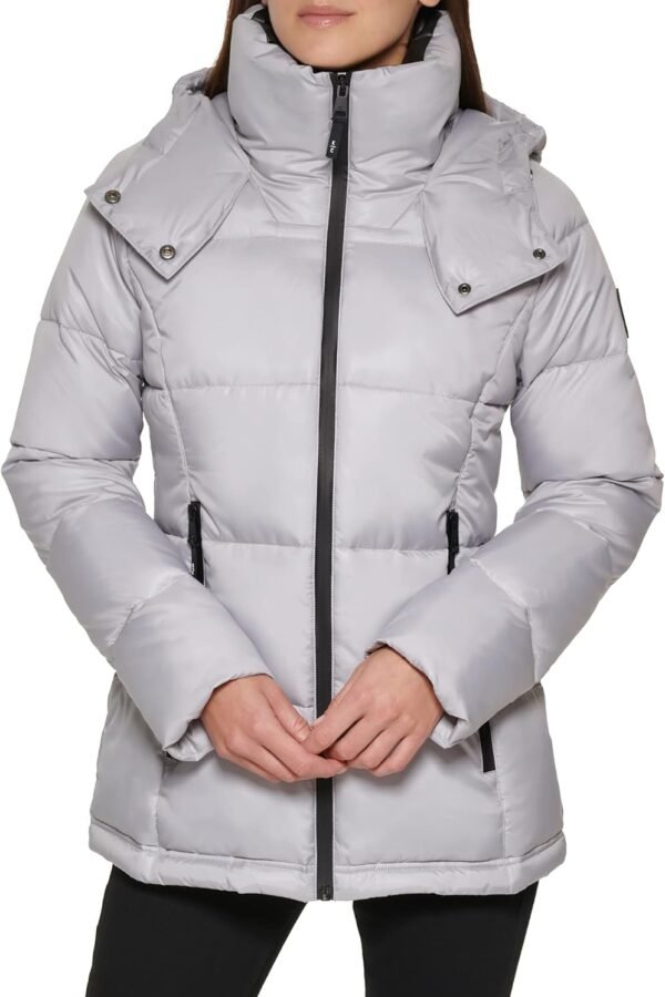 Women Heavy Weight Stand Collar Down Puffer Jacket