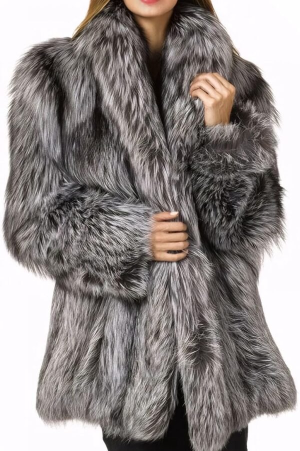 Womens Fuax Fur Coat Winter Warm Fluffy Faux Fur Parka Jacket Thick Plus Size Outerwear Overcoat